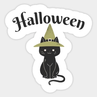 The Halloween cat Sticker